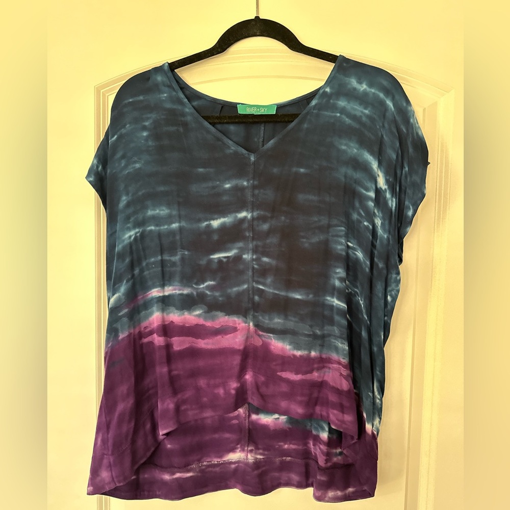 River + Sky Tie Dye Top